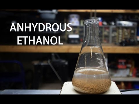 How to make 100{f24b02adee2102ff0c5f5079c50862fc8ba5fa53f8615b567037555463da2377} Ethanol (anhydrous)